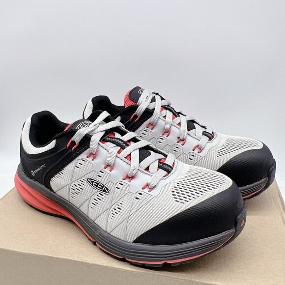 Keen Utility Vista Energy Pink Black Womens US 8.5 WIDE -Work Shoes Safety Toe - Picture 4 of 12